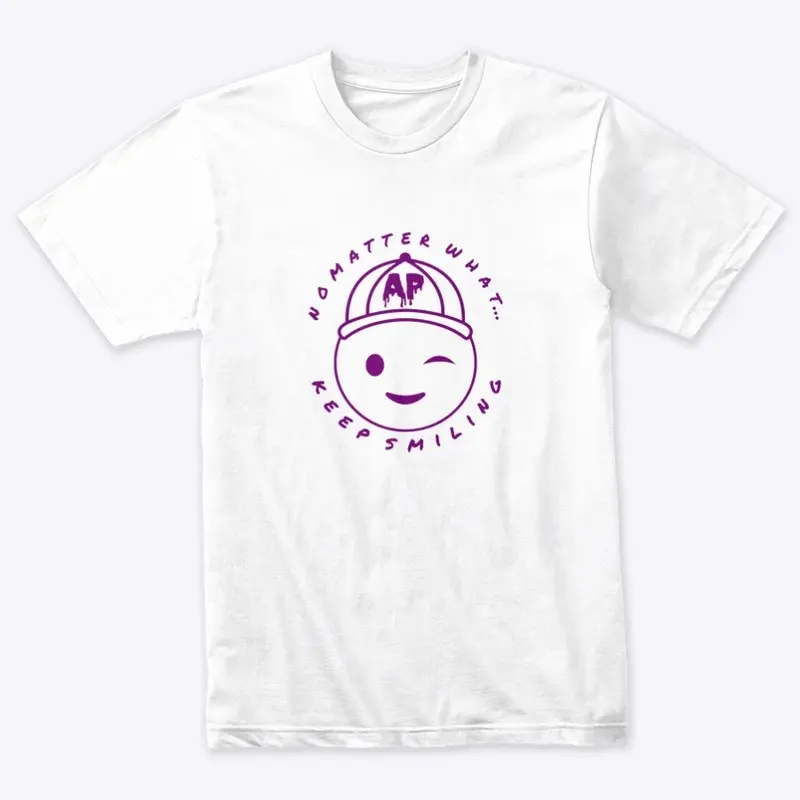 No Matter what…Keep Smiling (Purple) Tee