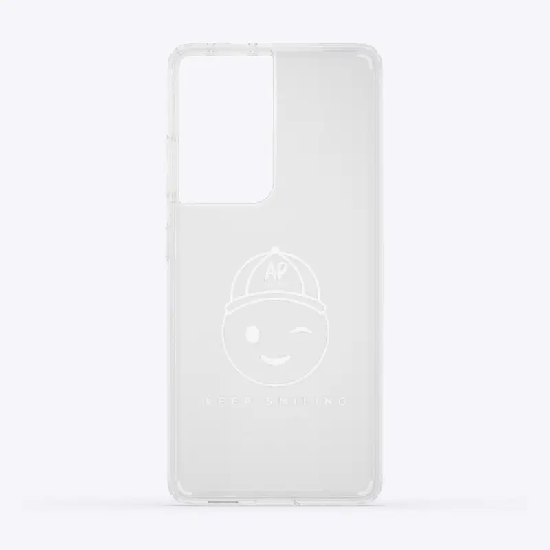 Keep Smiling Emoji - Clear Samsung Case