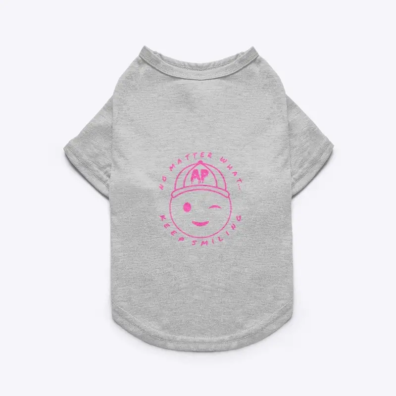 Pink Keep Smiling - Pet Tee